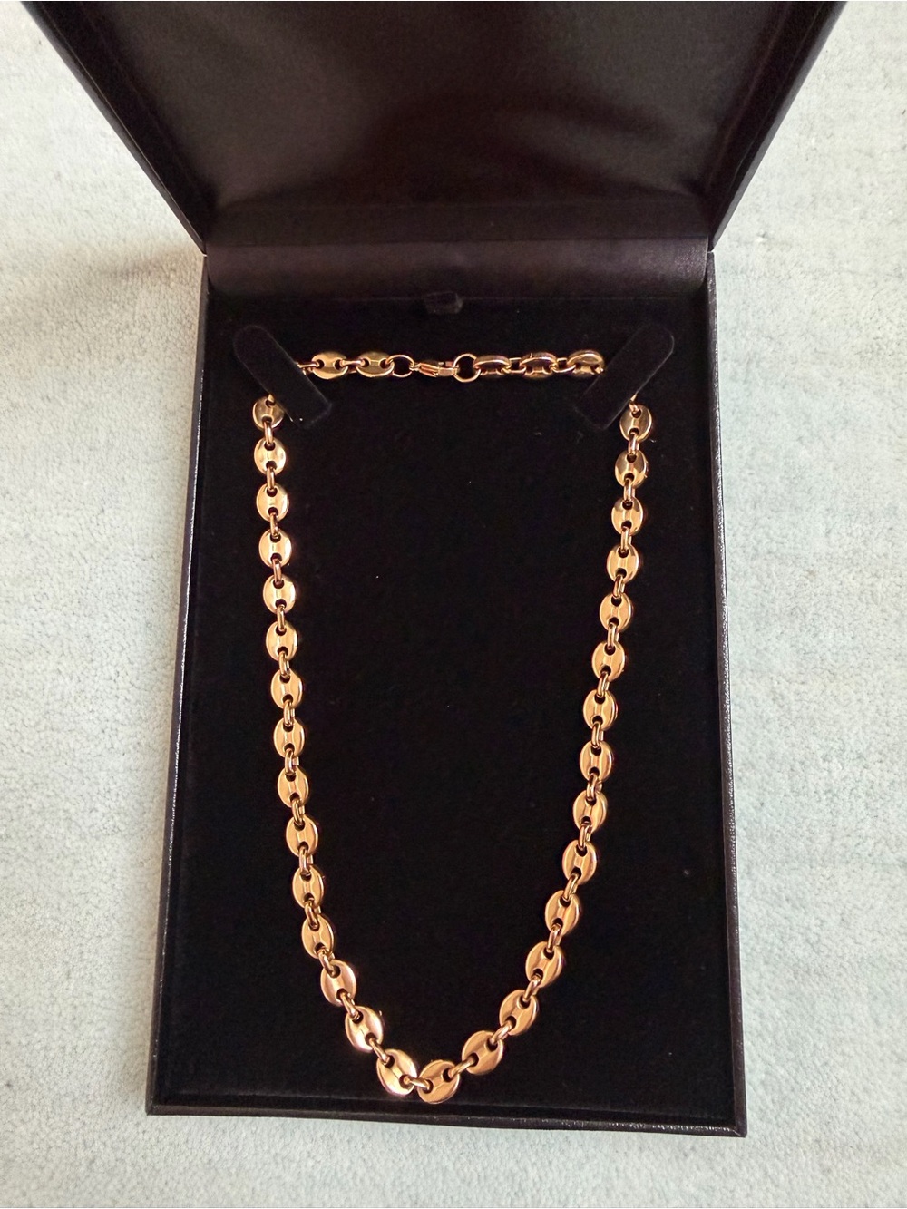 Bagatiba Onia Shiny Gold Link Necklace